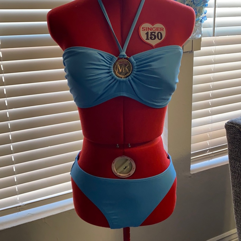 Light blue Michael Korean bikini set